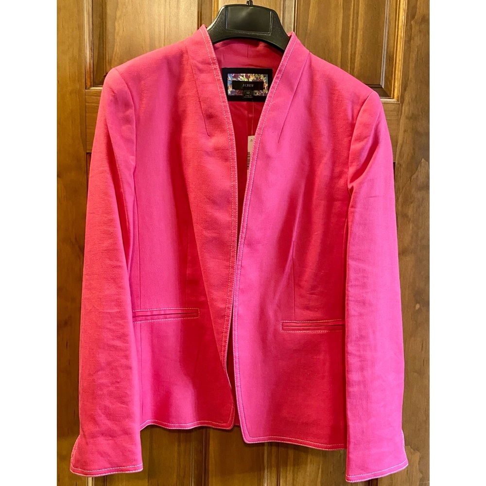 J Crew going out blazer in stretch linen